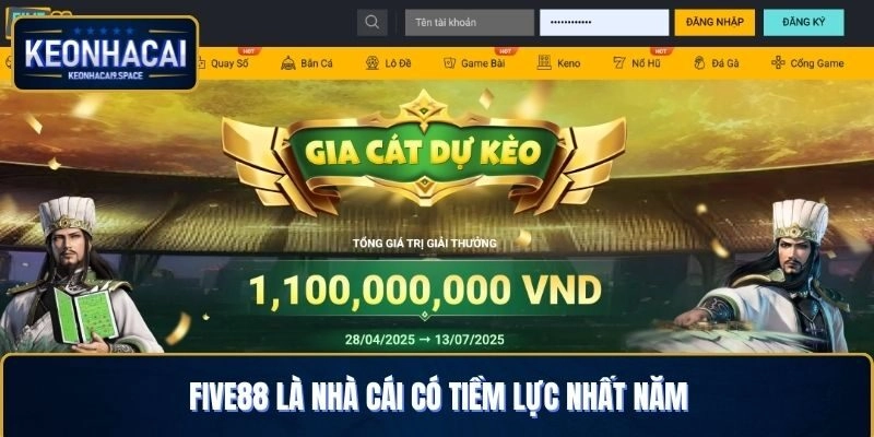 Five88 là nhà cái có tìềm lực nhất năm