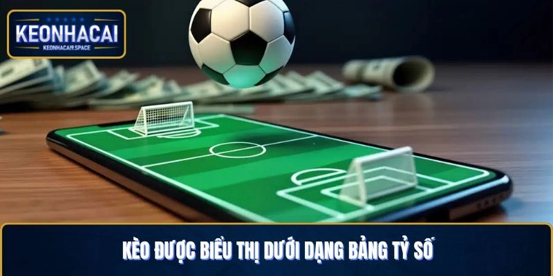 Kèo được biểu thị dưới dạng bảng tỷ số