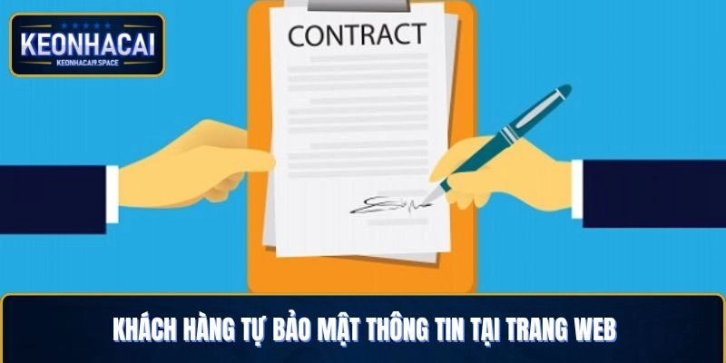Khách hàng tự bảo mật thông tin tại trang web