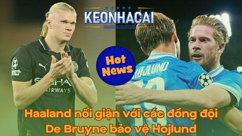Haaland nổi giận với các đồng đội